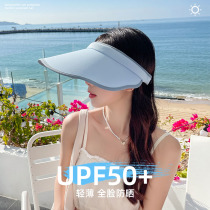 Charlower Empty Top Sunscreen Woman with large hat visor Visor Shade visor Anti-UV Summer Outdoor bicycling sun hat