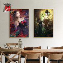Classical country wind DIY digital oil painting hand painted filling painted oil color painting high face value room decoration painting