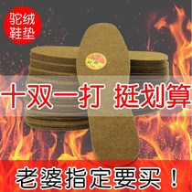 Camel insole thickened warm Wormwood insole wool felt