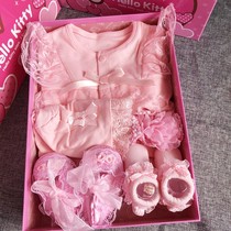 100-year-old baby gift baby spring and autumn female treasure Princess one-year-old Ha dress long sleeve lace jumpsuit gift box
