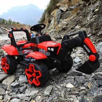Childrens excavator boy toy electric car can be charged large engineering car hook machine 2-3-8 years old old dig