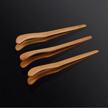 Bamboo tea clip tea cup tea clip ebony wood tweezers tea brewing tool Cup clip kung fu tea set