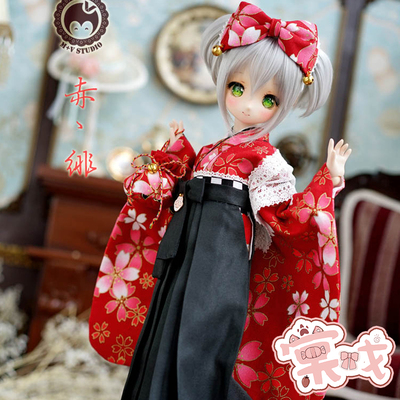 taobao agent [Tang Opera BJD] Clothing [Meow House] Chi Fei 4 points Dazheng Graduated Kimono Lovely Maid Water Clothing