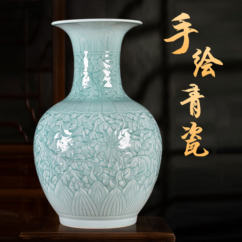 景德镇花瓶陶瓷大师手绘描金新中式-景德镇花瓶陶瓷大师手绘描金新中式