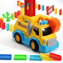 Domino childrens puzzle train 10000 pieces automatically put on net red toy building blocks 3-6