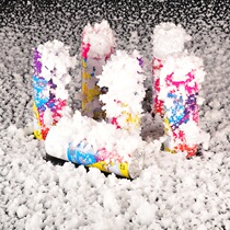 Christmas Artificial Snowflake Spray on New Years Day Activities Spray Ribbon Spray with foam Jet Snowflake Snowflake