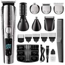 Multifunction hairdryer rechargeable full body washed electric push cut razors liquid crystal number of six all-in-one haircare suit