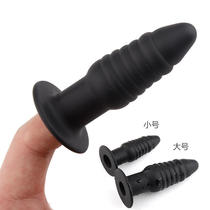 New silicone finger threaded anal plug chrysanthemum plug anal expander pull bead masturbation anal plug adult sex toy appliance