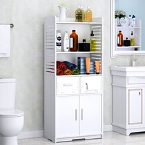 Toilet locker bathroom shelf floor multi-level rack storage cabinet waterproof toilet side cabinet finishing rack home