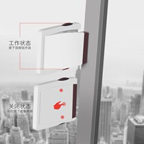 Sliding door push-pull lock protection safety lock window lock glass mobile door lock free punching manual buckle
