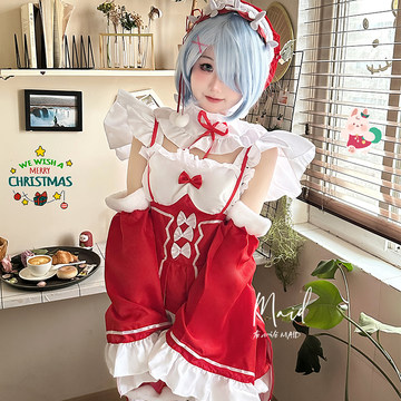 有心论 蕾姆新年春节女仆装Lolita可爱雷姆拉姆动漫性感cosplay服