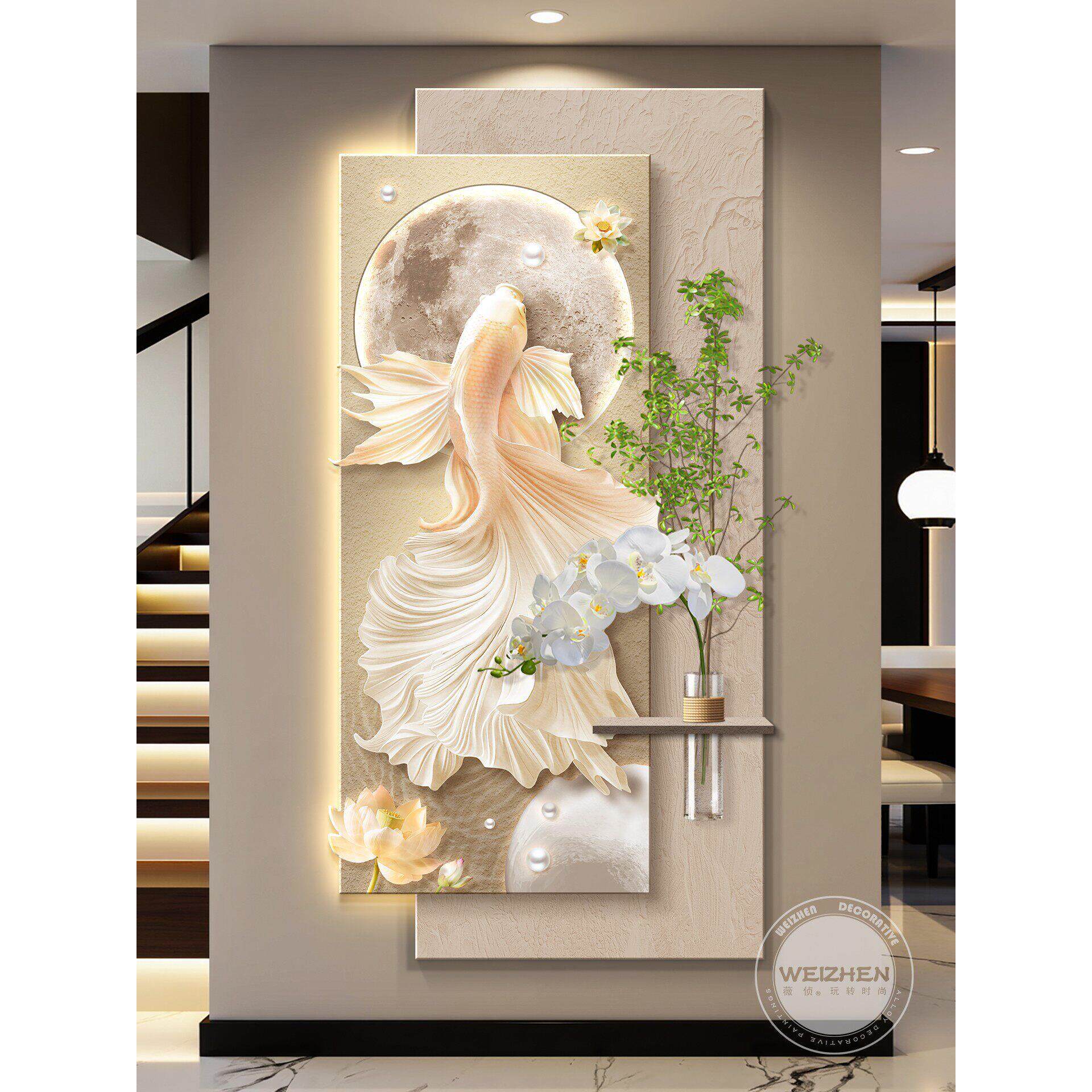 LED锦鲤玄关装饰画-LED锦鲤玄关装饰画促销价格、LED锦鲤玄关装饰画品牌