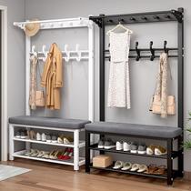 Shoe cabinet clothes hanging integrated door hanging bag rack simple coat rack floor standing multifunctional shoe rack household door