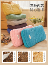 Full Buckwheat Leather Pillow Adult Hard High Ram Home Millet Shell Soft Pillow Core Single Sleep for Sleep Neck Pillow