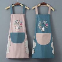 Garland Rabbit Waterproof Coral Fleece Wiping Hand Apron 2022 New Fashion Home Kitchen Oil-proof Work Clothes