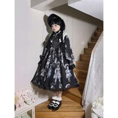 taobao agent Retro classic doll, Lolita style, Lolita OP, long sleeve