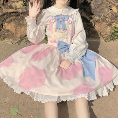 taobao agent Japanese cute doll, jacket, Lolita style, doll collar, long sleeve