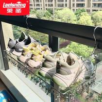 Window frame Clothes Hanger Balcony Railing Anti-theft window hanger outdoor windproof buckle type outdoor home Single pole style sturdy