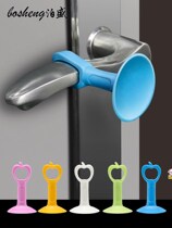 Door suction silica gel on door handle free of punch anti-crash cushion for home toilet wall suction door stopper to touch rubber door stopper