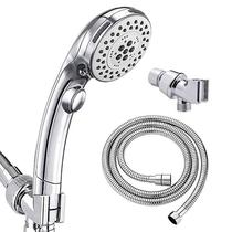 Shower with shower button utiliturised shower suit water-stop and pressurized multifunctional hand bathroom shower head five can