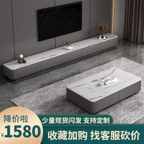 Italian Style Rockboard Tea Table TV Cabinet Composition Brief Modern Guest Hall Furniture Extremely Simple Ultra Slim and long style Baking Lacquered Terrace Cabinet