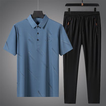 Summer Daddy summer dress T shirt short sleeves middle sleeves old grandfathers Day clothes 50 years old