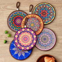 Ceramic Dining Mat Home Burn-Proof Table Mat Pan Mat Insulation Mat Anti Oil Mat Cup Mat Bowl Mat Dish Mat