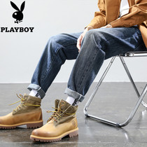 Flower Playboy jeans Mens summer thin style Loose Straight Drum Superior Sense Casual Pants Trendy High End 90% Pants