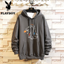 Playboy mens sweater spring and autumn 2021 new trend loose and wild casual little dinosaur top clothes