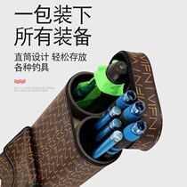 1 25 m 1 35 m Hard shell Waterproof Fishing Rod Bag Road Subrod Ladle Rod Bucket With Pocket Multifunction Large Capacity Fishing Bag