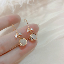outlets ottles discount officer online store withdrawal cupboard clearance clear cabin pick up 18K gold cat eye stone earrings female accessories