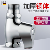 ??Quick-opening toilet flush valve toilet switch valve urinal delay valve squat toilet flush valve all copper