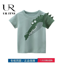 Brand discount storesExclusion Clear Baby Crocodile Short Sleeve Childrens Pure Cotton T-shirt