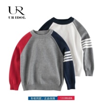Brand discount store dedicated cabinet Clearing childrens clothing new European and American boy sweater childrens knitted shirt