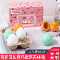 Wooden Emulation Eggs Children Toys DIY Painted Graffiti Eggs Childrens Festival Gifts Fake Eggs Duck Egg Hens Nest