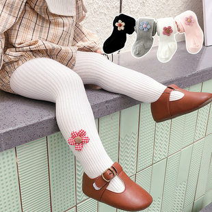 Girls' socks, one-piece pantyhose, winter baby girl's winter stockings, small children's cotton socks, princess style baby socks