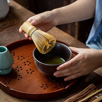 茶筅淡竹紫竹 竹筅抹茶工具套装百本立烘焙料理茶道用 日本抹茶刷