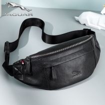JAGUAR Jaguar chest bag mens oblique satchel casual 2023 new brand mens bag genuine leather purse mens high-end