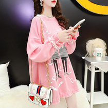 Pregnancy womens clothing and womens Korean version relaxed 2022 Spring loaded with new foreign air fashion pregnant women blouses spring and autumn season flood hot moms