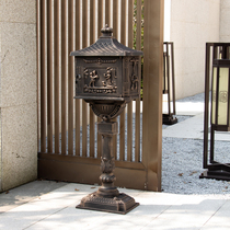 European style villa mailbox outdoor retro creative newbox cast aluminum inbox inbox mailbox outdoor