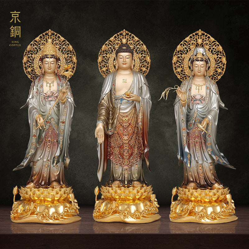 泰铜西方三圣佛像-泰铜西方三圣佛像促销价格、泰铜西方三圣佛像品牌- 淘宝