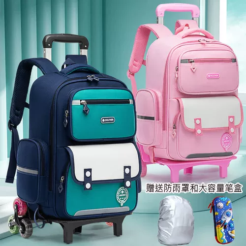 Детский чемодан, водонепроницаемый школьный рюкзак для мальчиков