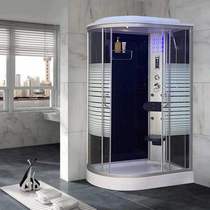 Arrow bathroom shower shower in integrated tempered glass arc fan partition and rain bath closed