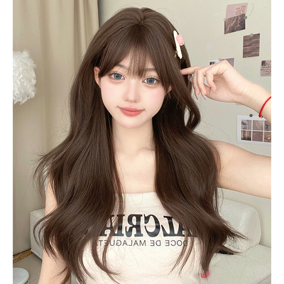 taobao agent Buduo wig Female long hair naturally full -headed large wavy long curly hair medium -long hair simulation jk whole wig
