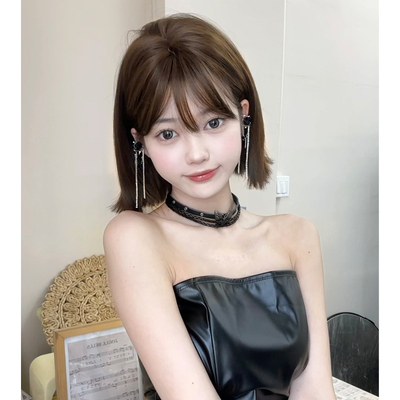 taobao agent Shu Duo wig female short hair net red short hair Korean daily lolita outer tie full header wig