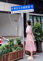 Customized internet celebrity check-in road sign photo sign road name brand street sign mobile landmark I miss you very much in Chongqing