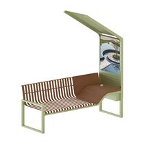 Smart Park Chair LED Photovoltaic Power Generation Outdoor Smart Chair Custom Solar USB Charging Leisure Chair