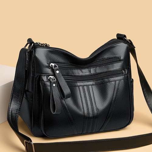 Универсальная кожаная сумка на одно плечо для отдыха, из натуральной кожи, коллекция 2023, премиум класс