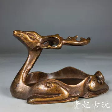 古玩銅器収蔵擬古純銅金魚筆洗灰皿硯台包漿老道家庭書房置物 嚴選清代古銅壽字老物件抽屜拉手掛件三枚銅質鏤空雕工品相佳實拍呈現