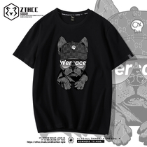 European and American tide cards Summer short sleeves T-shirt men 2022 new ice silk loose big code lovers dress mens pure cotton half sleeves